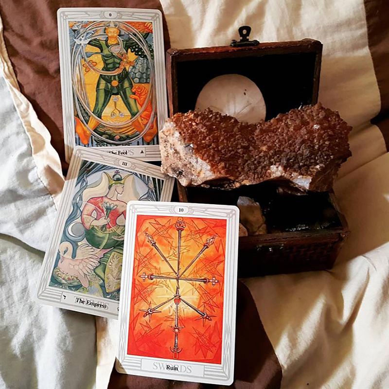 Bộ Bài Tarot Cleister Crowley Thoth Tarot Tặng Đá Thanh Tẩy 3