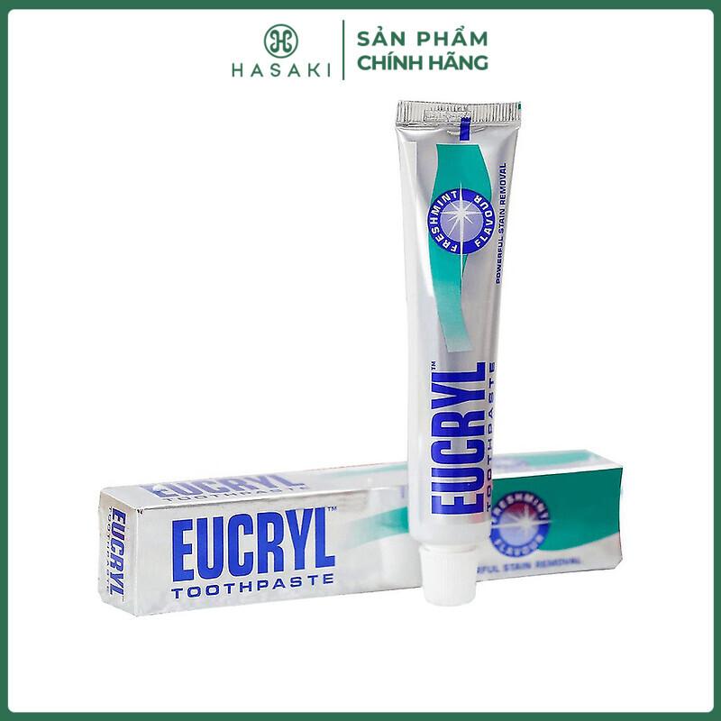Kem Đánh Răng EUCRYL Làm Hỗ Trợ Trắng Răng Hương Bạc Hà 62g | HASAKI BEAUTY