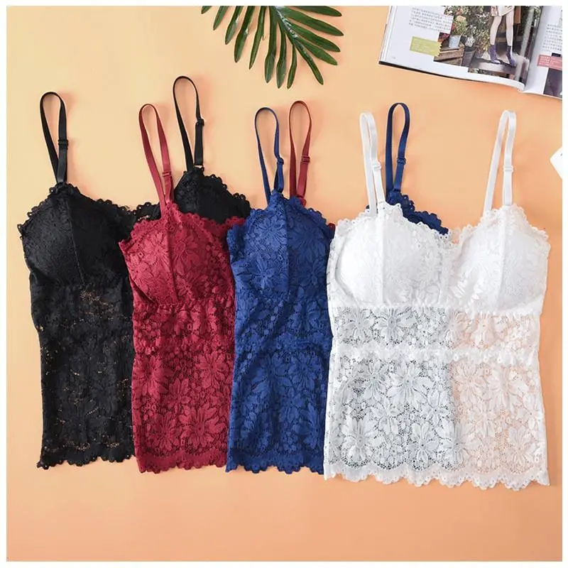 DPD kamisol padded hiasan renda cantik bh pakaian dalam fashion 1026