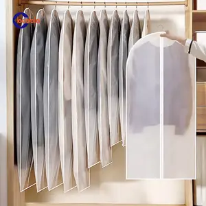 3 pcs cover gantungan baju reselting anti air anti debu sarung pelindung baju dustproof organizer pakaian