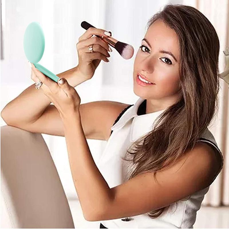 Portable Folding Makeup Mirror With Light, 1 Count Double-sided Compact Pocket Mirror, Makeup Tool For Women 7