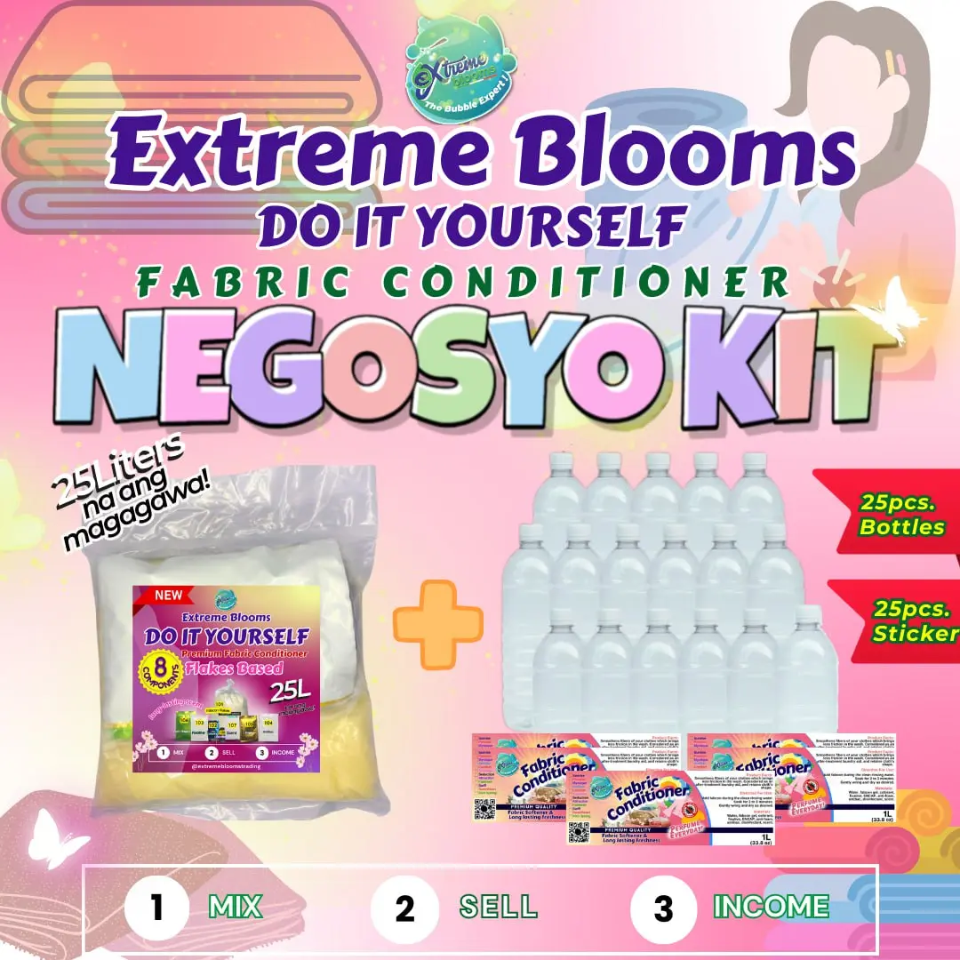 EXTREME Negosyo Fabric Conditioner 25Liters Yield Kit (Flakes Based) UP ...