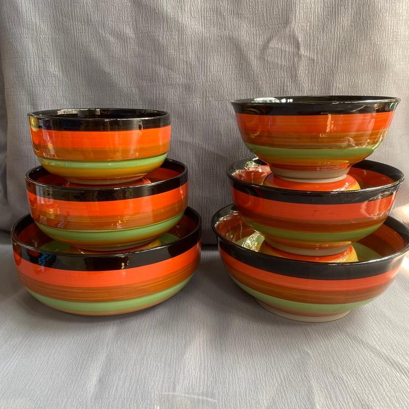 Tô gốm sứ cầu vồng đủ size 6 inch 7 inch 8 inch Bầu + loe