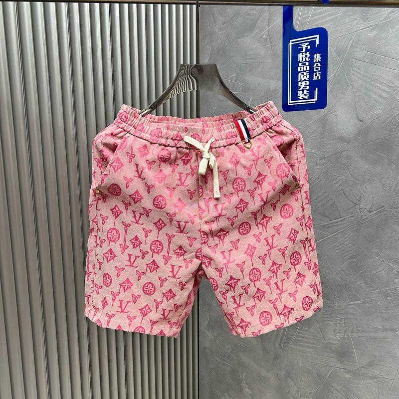 Quần Soóc Nam Ống Đứng In Họa Tiết, Xu Hướng Thời Trang, Dài Đến Đầu Gối, Độc Đáo, Thường Ngày, Dễ Phối Đồ Thích Hợp Cho Thể Thao, Hàng Mới Về Mùa Hè 2024