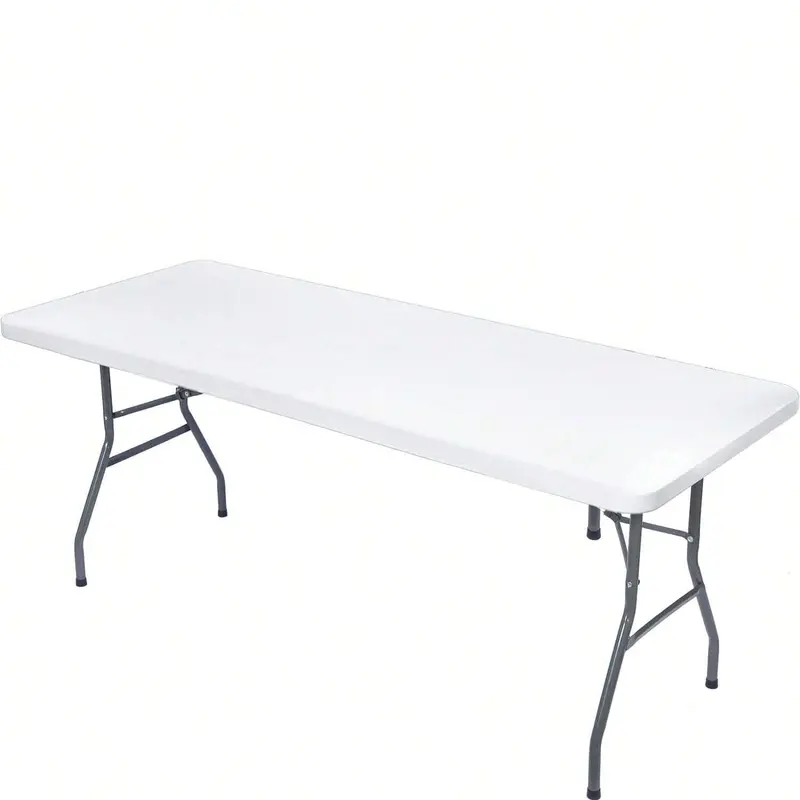 Solid Color Tablecloth, 1 Count Elastic Fitted Stretch Rectangular Tablecloth, Folding Washable and Wrinkle Resistant Patio Table Cover for Picnics, Outdoor Camping, Furniture,  Homedecor 3