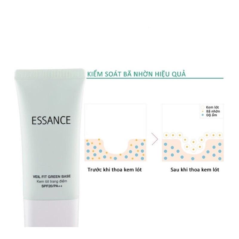 Kem lót hiệu chỉnh sắc da kiểm soát dầu Essance Veil Fit Green Base SPF20 PA++ 30ml 5