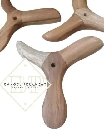 Kayu Pijat Tradisional Alat Terapi Refleksi Segitiga Sonokeling Alami Portable Peralatan Pijat Manual Kayu 2