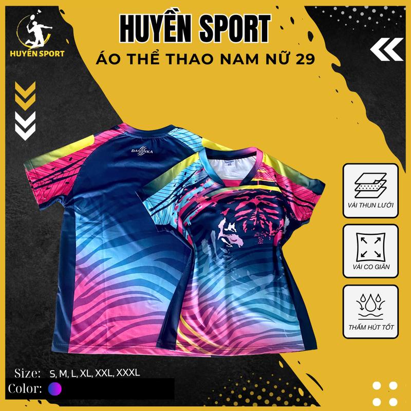 Áo Thể Thao Nam Nữ Mã 29 Chất Thun Lưới Thoáng Mát Phù Hợp Các Hoat Động Thể Thao Ngoài Trời - Huyền Sport 0