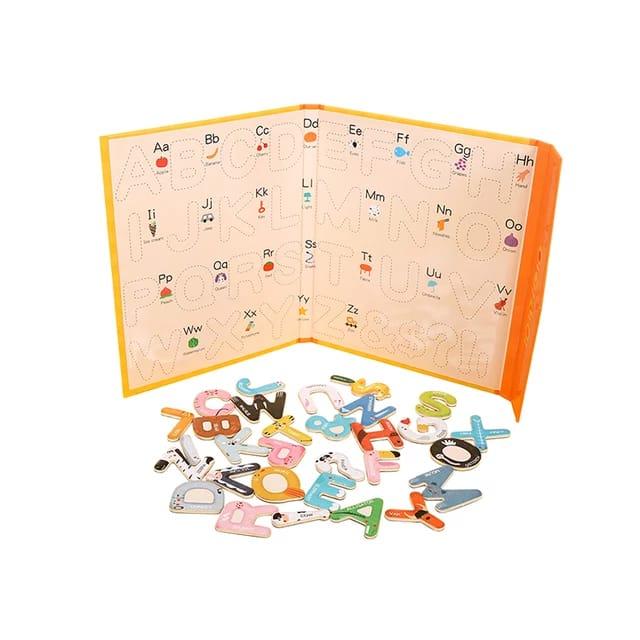 Magnetic Travel Game Wooden Toy LETTER PAIRING Belajar Mengenal Huruf 3