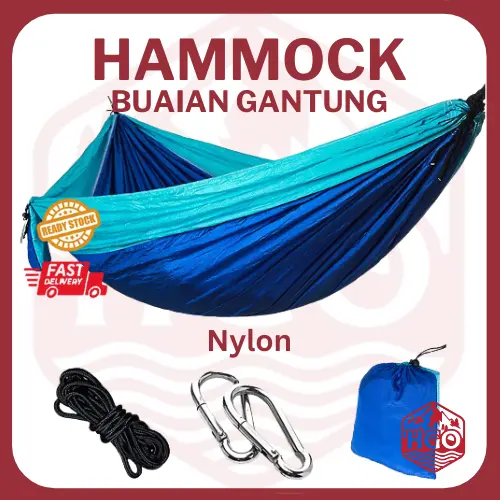Hammock For Outdoor Activity Camping Hiking Fishing Buaian Gantung Equipment Sports