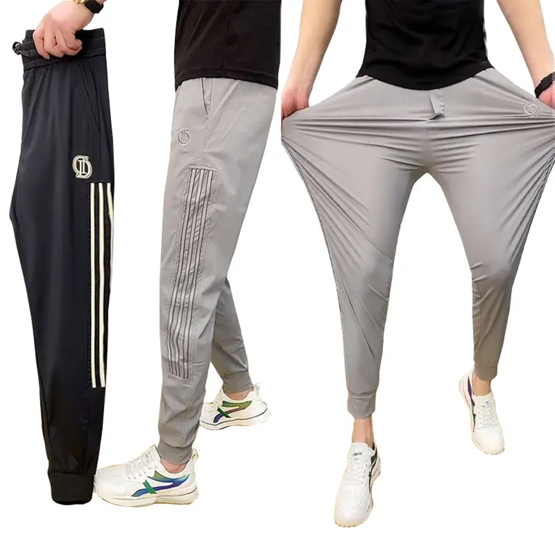 Quần Jogger Nam, Quần thể thao nam Hàn Quốc Sport Tập Thể Dục, vải thun co giãn, màu đen màu ghi Tập Gym 0