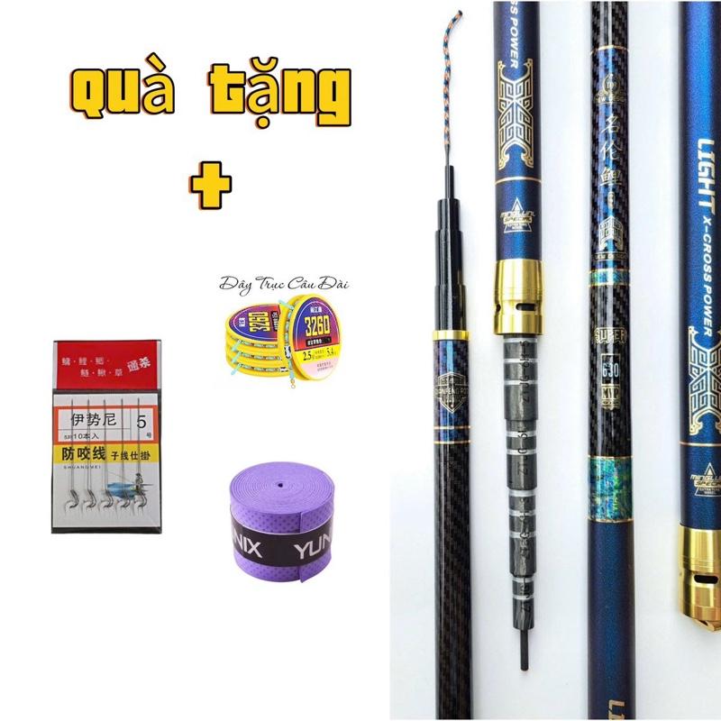  Cần Câu Tay Chiến Thần 6H Chính Hãng Tặng kèm ngọn phụ + 1 trục + 1 thẻo + 1 cuốn cần 