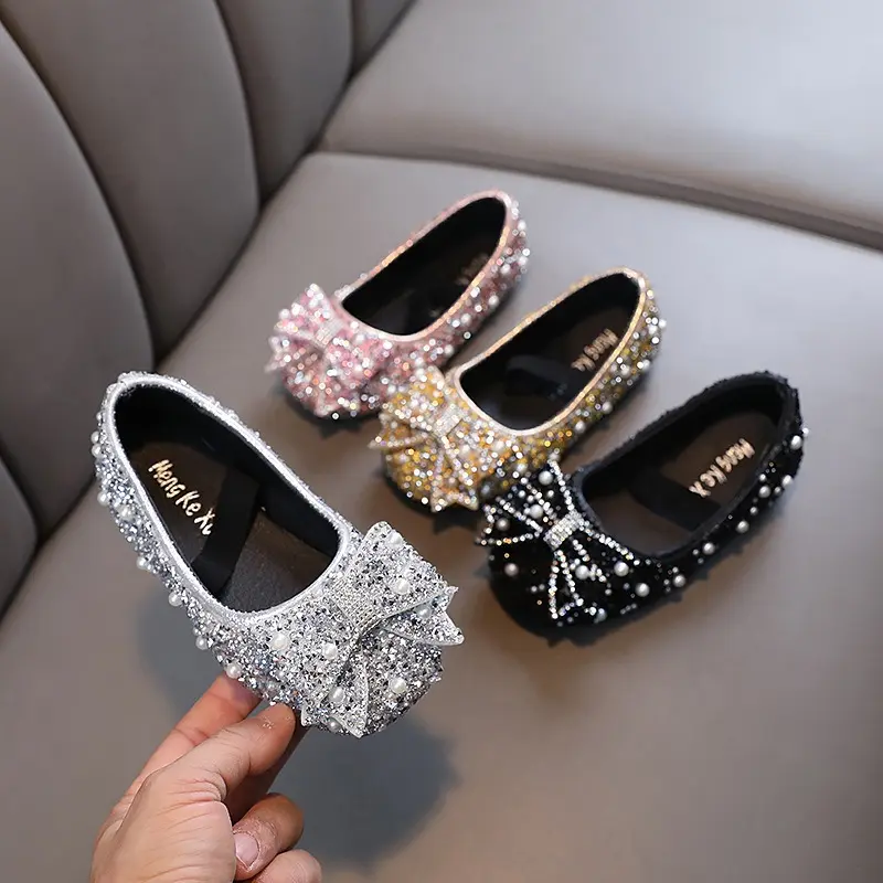 Sepatu Flat Anak Perempuan Elegant Fashion Mutiara
