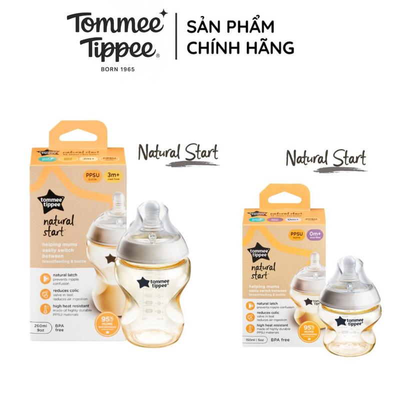 Bình Sữa PPSU Ty Mềm Tommee Tippee 150ml, 260ml Cho Bé Từ Sơ Sinh