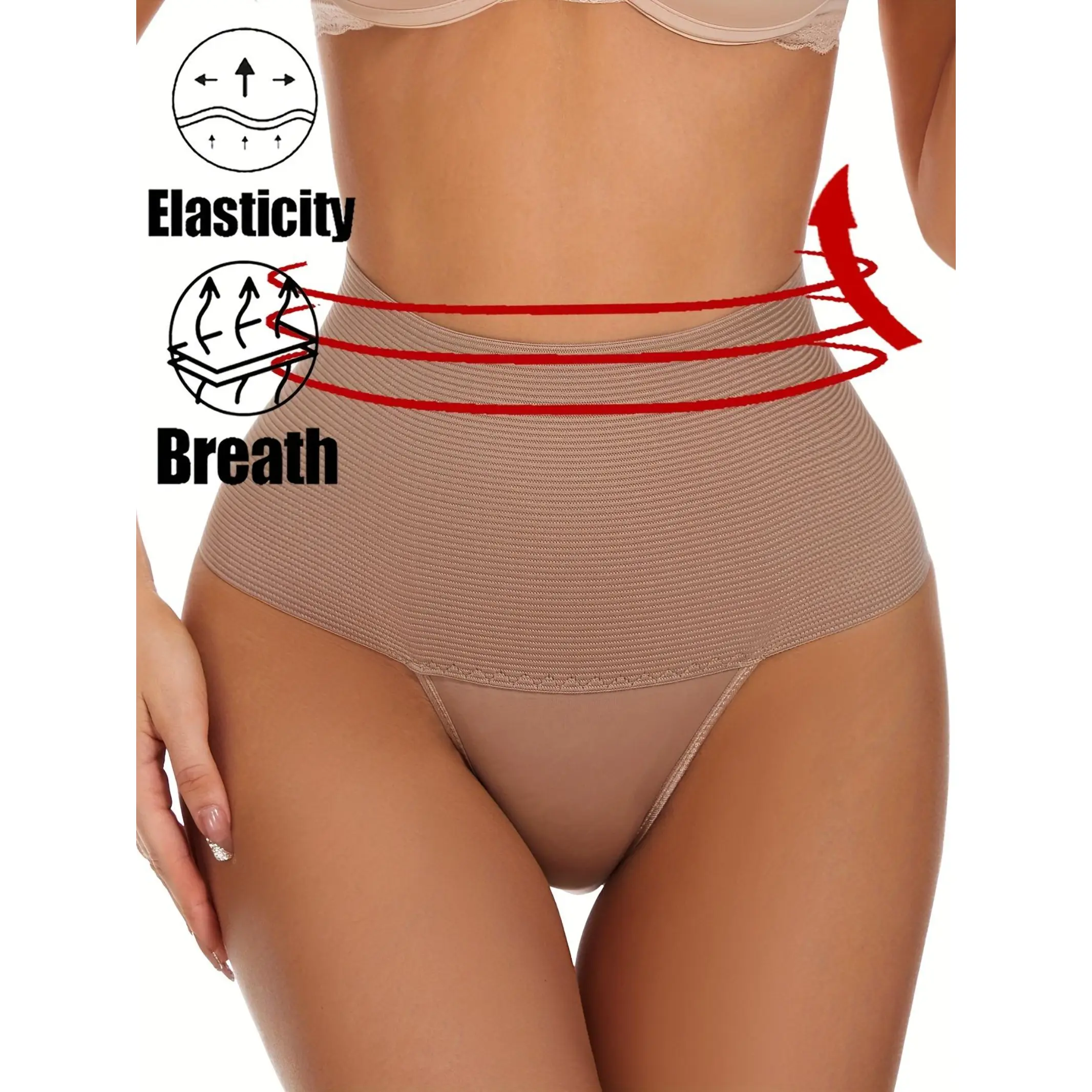 STAY YOUNG #PTS538 High Waist Panties for Women - Basic, Sexy, and Comfortable Underwear - Womenswear, Shapewear
