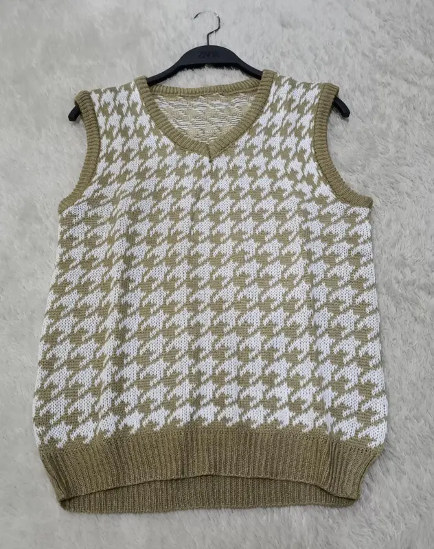 JENNIE TRIBAL Bunga Vest Korean Outfit Style Rompi Rajut Sekolah Clayton 5