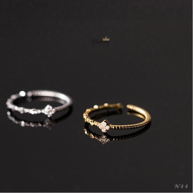 Nhẫn bạc nữ s925 hình hoa to hoa nhỏ | TRANG SỨC BẠC HARMONY N44