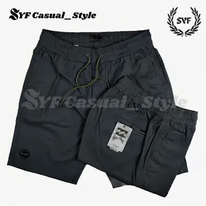 Boardshort Casual Short Pants Pria Dewasa Kekinian Celana Pendek Jumbo Kualitas Distro Tali Pinggang  panjang Santai Polos Abu Hitam Mocca Cream Army Karet Tebal Chino