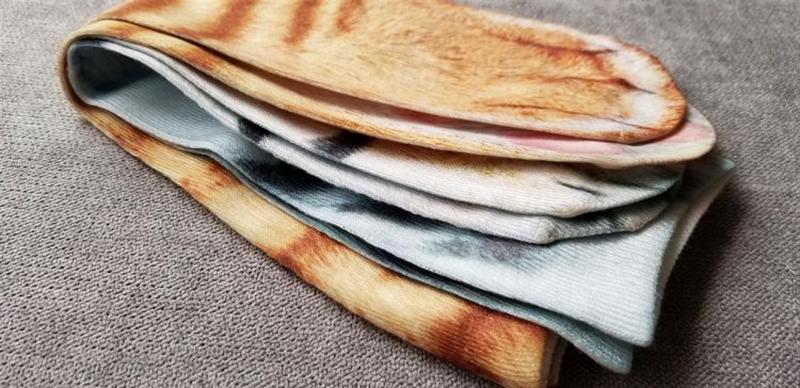 Product Introduction of Firstrich-TikTok Animal Feet Socks Trotter 3D Printing Creative Parent-Child Long Men's and Women's Tiger Children Cat's Paw Dog's Paw Chicken Feet 6