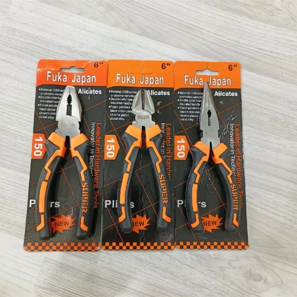 Combo 3 Kìm Điện Cắt Nhọn 6in FUKA kiềm wiha 43340