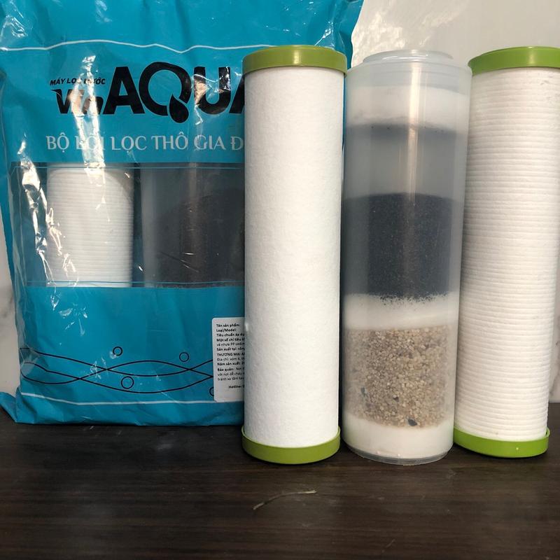 Com Bo 2túi lõi lọc nước an Phú mua 2 tặng 1  (bao gồm 3 túi 9 lõi lọc  3 lõi số 1 -3 lõi số 2-3 lõi số 3 )123 chính hãng dùng cho tất cả các loại máy lọc nước 5