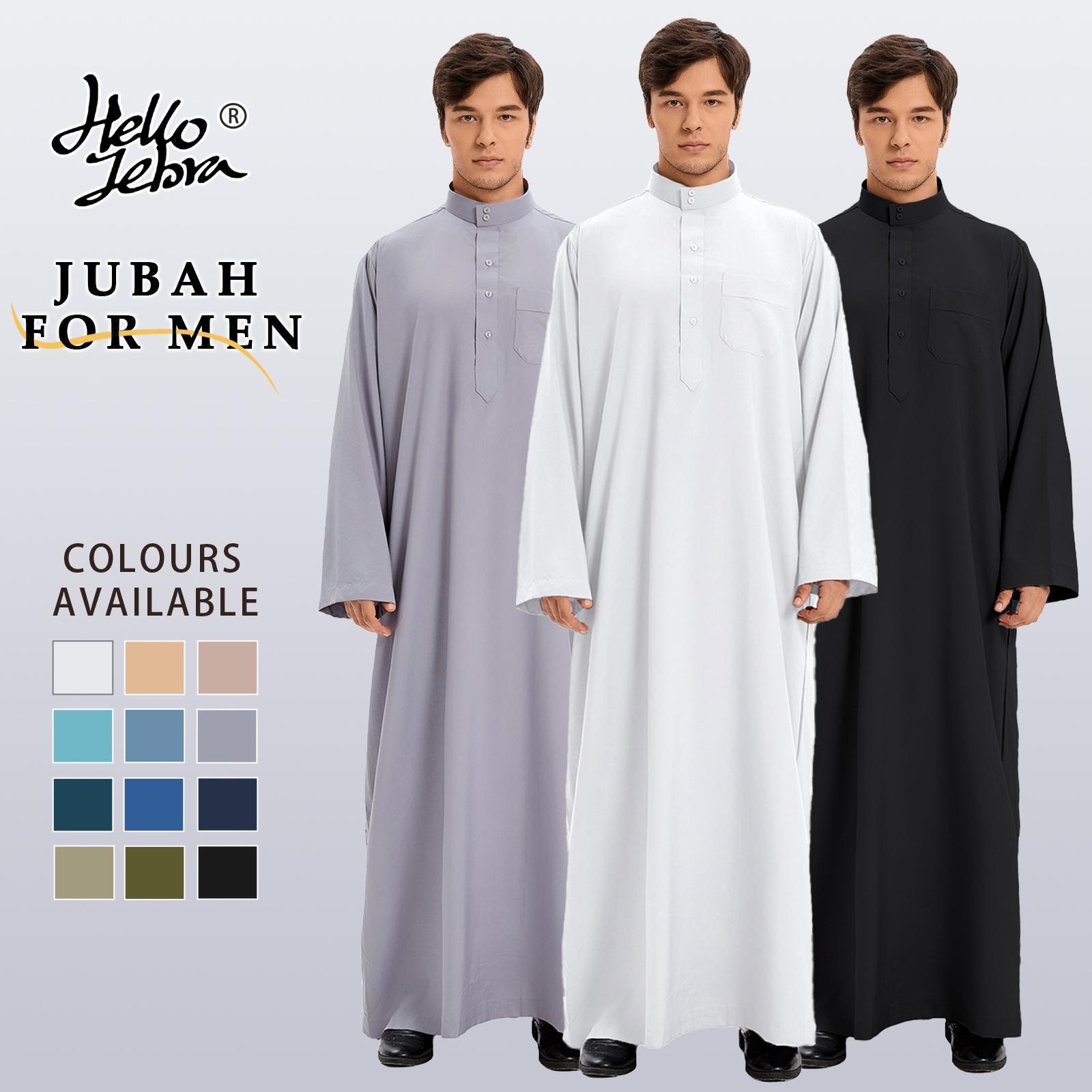 A-Jubah Muslim Pria Premium Lengan Panjang Lengan Pendek DEWASA ANAK-ANAK Jubah Slimfit Gamis Pria Busana Muslim Jubba Alfaan Jubah Alzan Hitam Putih Gamis Saudi