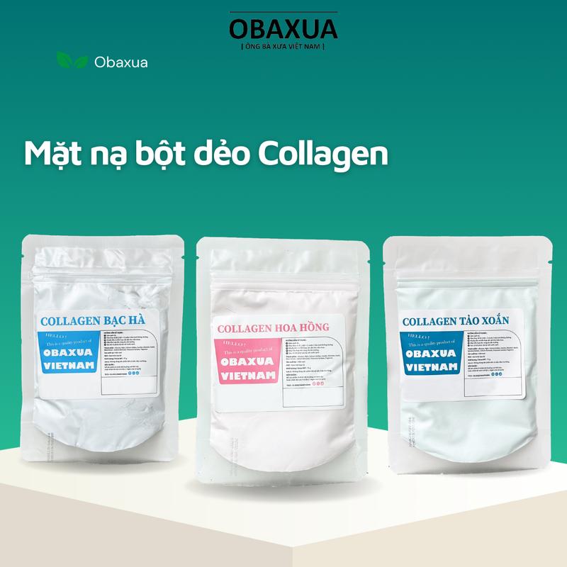  Mặt nạ dẻo collagen dạng bột Obaxua  Mask dẻo  75Gr 250gr Dưỡng Da Mặt Skincare mặt nạ 