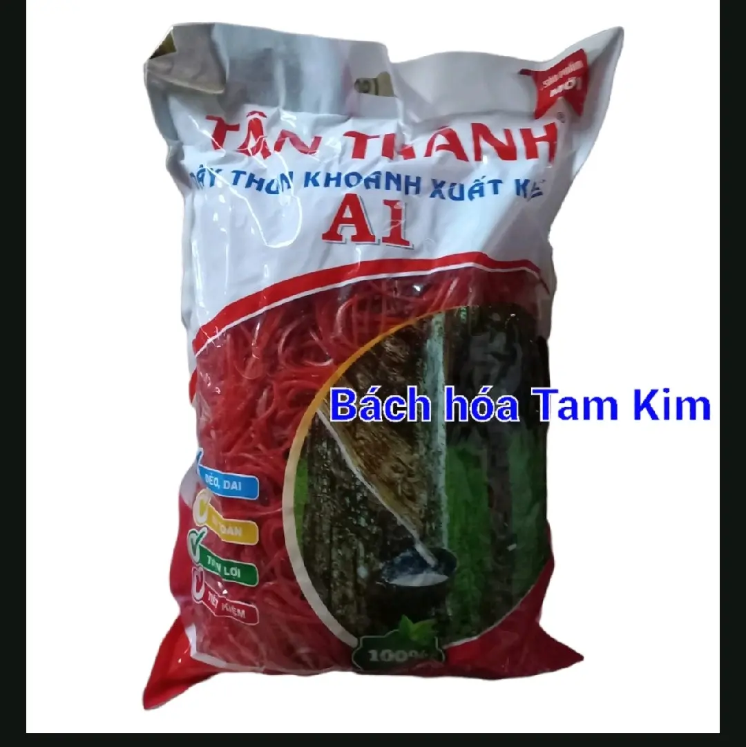 [Bịch 500g]Dây thun màu đỏ xuất khẩu nhiều size tiểu trung đại dùng cột tiền cột hàng hoá siêu dẻo dai siêu tiện lợi chất liệu đẹp