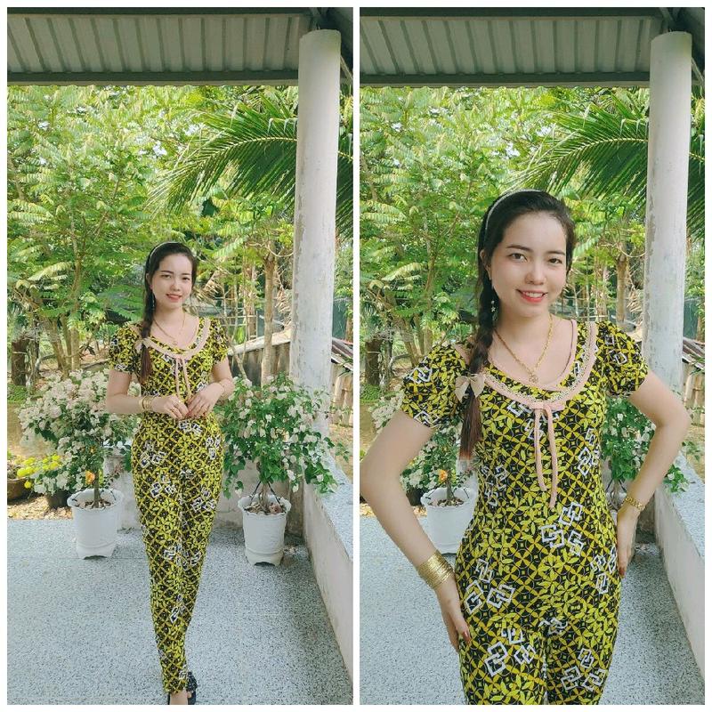 đồ bộ cổ tim tay ngắn viền da phối ren quần dài ống nhỏ size 40-77kg Nữ Áo Women