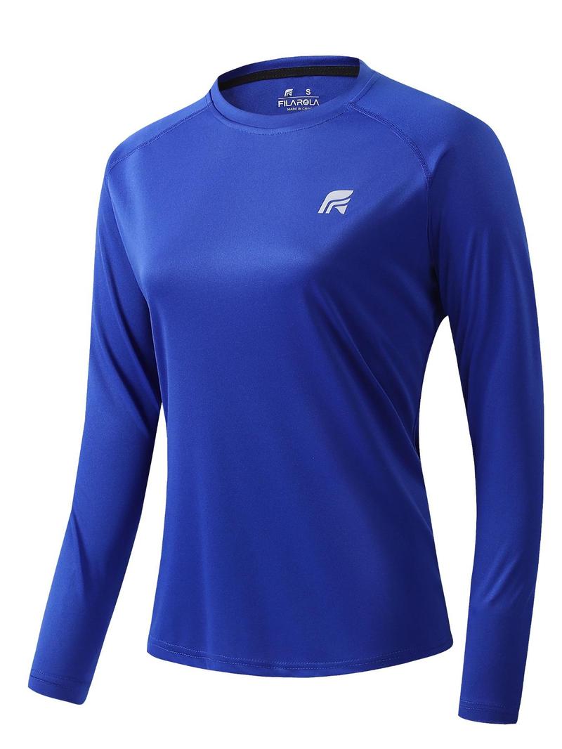 Product Introduction of Women's   Long Sleeve Sports Tee, Casual Sporty Round Neck T-shirt for Yoga Gym Workout, Ladies Sportswear for All Seasons 1