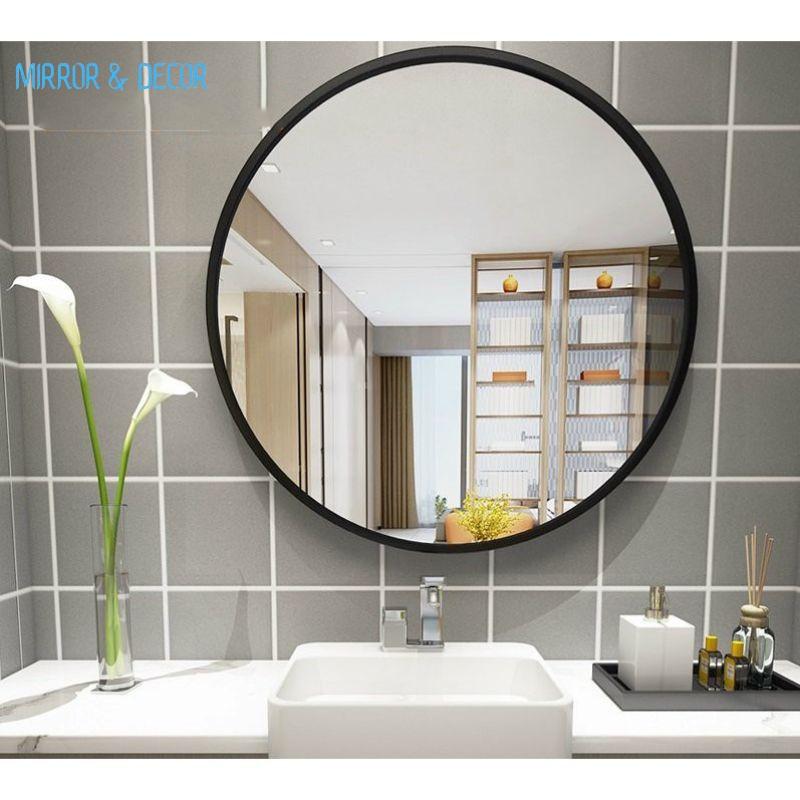 Gương tròn viền nhôm chống xước, Gương decor cao cấp, Màu sắc, Kích thước đa dạng, Đầy đủ phụ kiện  Gương Trang Trí 7