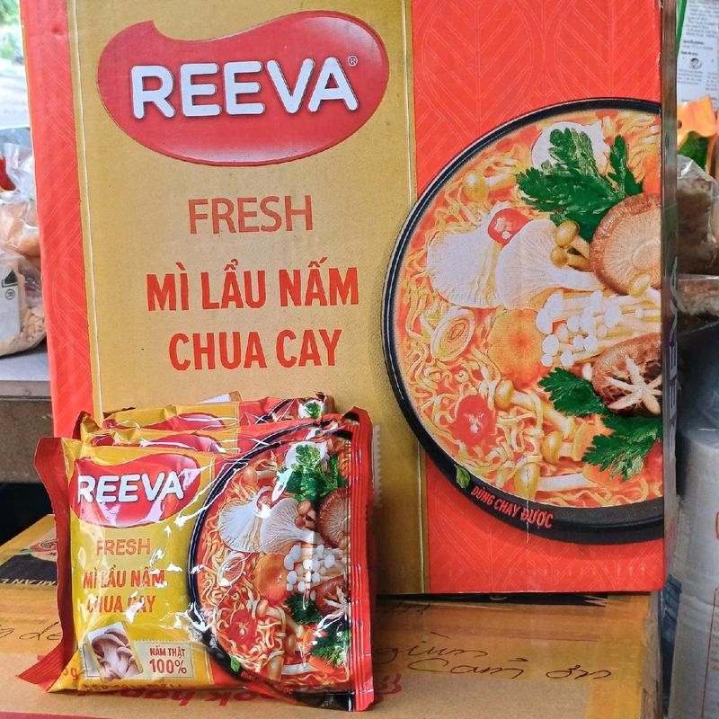 mì REEVA lẩu nấm chua cay của công ty mì ba miền dùng được cho chạy 30goi ×85g Mi Mi Miến gói