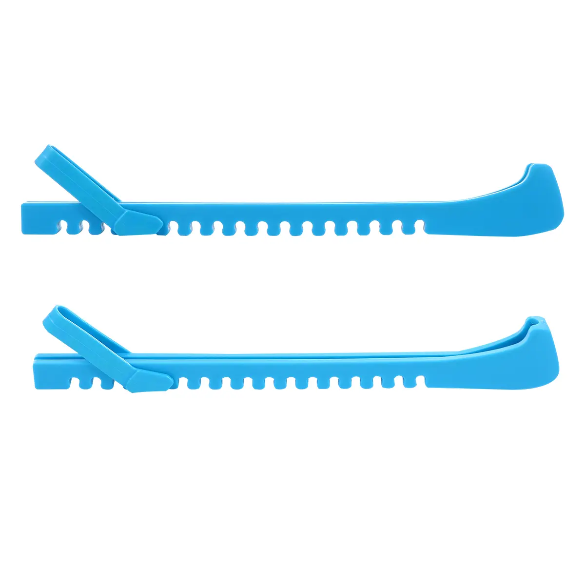 Ice Skates Useful Guards Durable Holder Pattern Adjustable Plastic 38x5 Cm Blue
