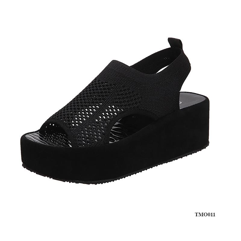 Sandal đế xuồng cao 6cm thời trang trẻ trung, phong cách Hàn Quốc TMO011 (Quai Hậu) 6