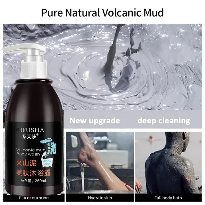 LUFUSHA BODY MUD Sabun Lumpur Vulkanik / Sabun Whitening Ampuh Memutihkan Badan dan Wajah - 250ml 7