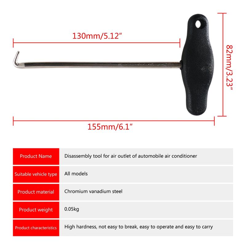 Product Introduction of Durability Dashboard Removal Hooks Comfortable Handheld Removal Pulling Hooks for Removing Dashboard Trims Tool 0