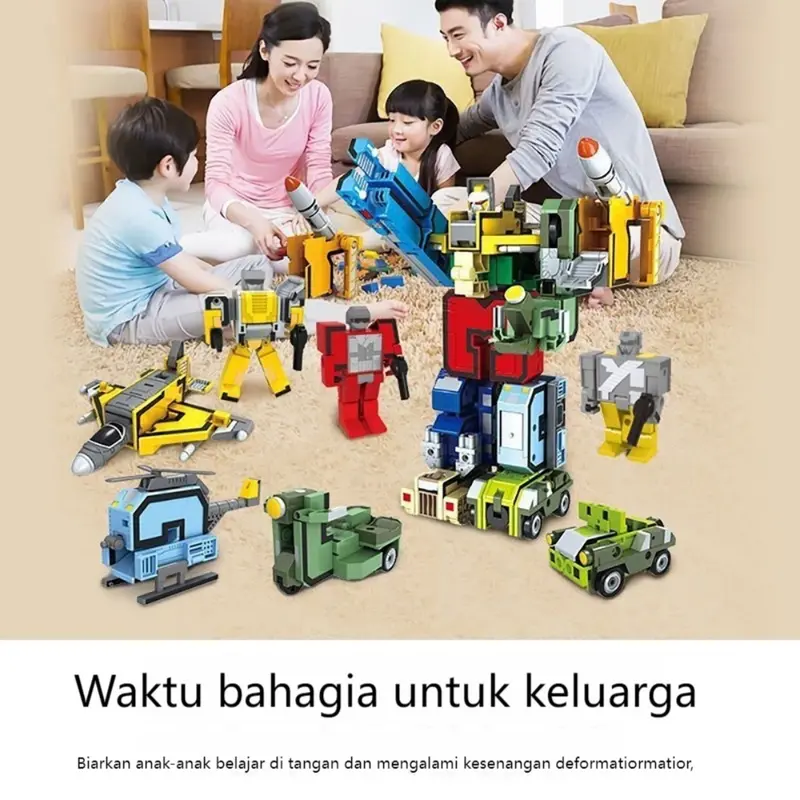 Mainan Anak Robot Transformer Robot Angka Number 15in1 Number Robot Transformer Robot Angka Mainan Edukasi Anak 3