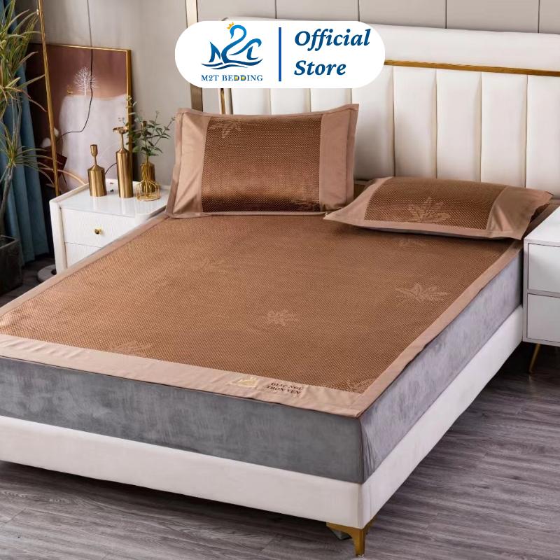 [TẶNG KÈM 2 VỎ GỐI] Chiếu điều hòa lụa mây M2T Bedding mềm mịn mát có lót nệm êm ái