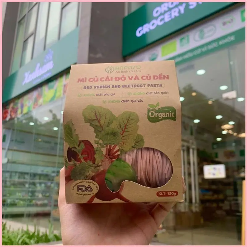 IUJSHERSHOP Mì Rau Củ Hữu Cơ Anpaso - XanhSam Organic 8