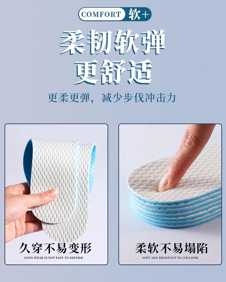 Product Introduction of Miếng Lót Giày Cao Su, Mỏng Mùa Hè, Chống Mùi, Thấm Hút Mồ Hôi, Bọt Biển Cảm Giác Băng, Thoáng Khí, Đế Mềm, Unisex, Thích Hợp Cho Chân Trần Chạy Bộ Và Thể Thao 4