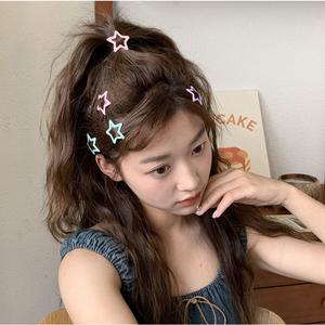 30pcs/set Colorful Star   Set Women Bangs  Dopamine  Pins star  pendant flower  clamp bouquet red    design colorful   haiclip small  ribbon   star star   Colorful Star Colorful Y2K cute     bundle  set wednesday hair clip scorpion bobby