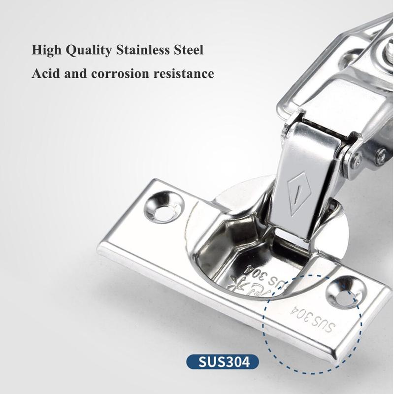 SG Stock10PCS  Safety Door Hydraulic Hinge Soft Close Full Overlay Kitchen Cabinet Cupboard 1
