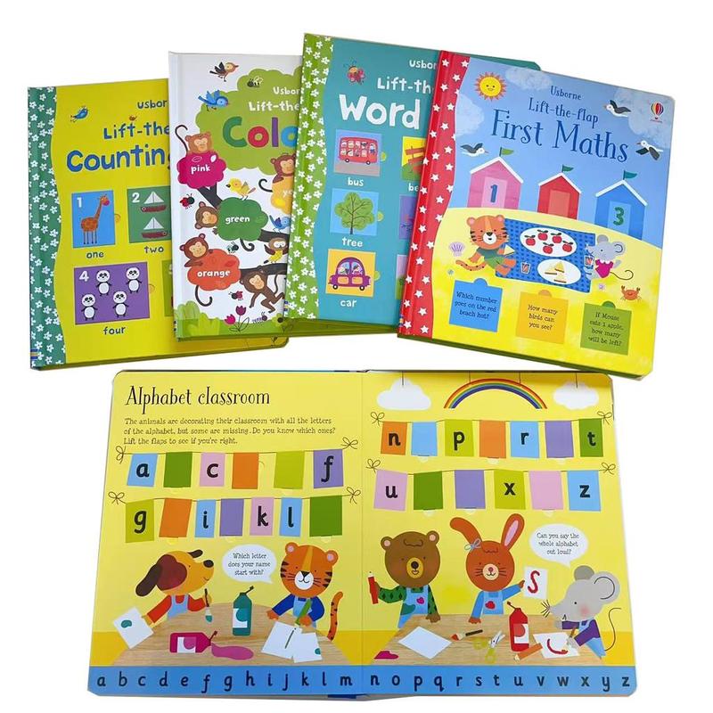 Product Introduction of Usborne Flap-the-Flap Series Books | Early Learning Children's Book | Number, Color, Word, Counting, Maths Learning 18