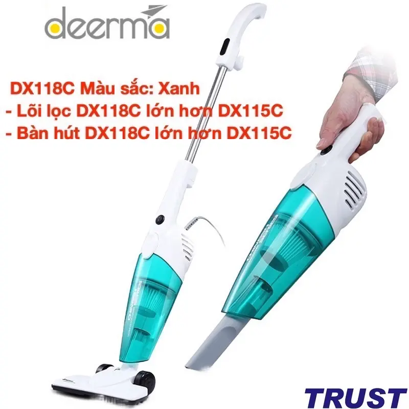 Máy Hút Bụi Cầm Tay  Vacuum Cleaner DEM DX-118C Làm Sạch công suất 600w