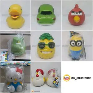 Celengan Bentuk Tabung Gas LPG / Ayam / Minion / Nanas / Mobil / Hello Kitty / Angry Bird / Bebek