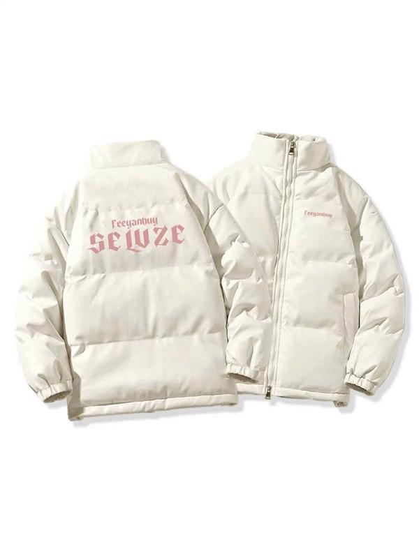 Áo khoác phao mùa đông nam nữ -  form rộng cổ cao kiểu dáng unisex trần bông dày dặn siêu ấm 2025 aokhoac nam Menswear Jacket