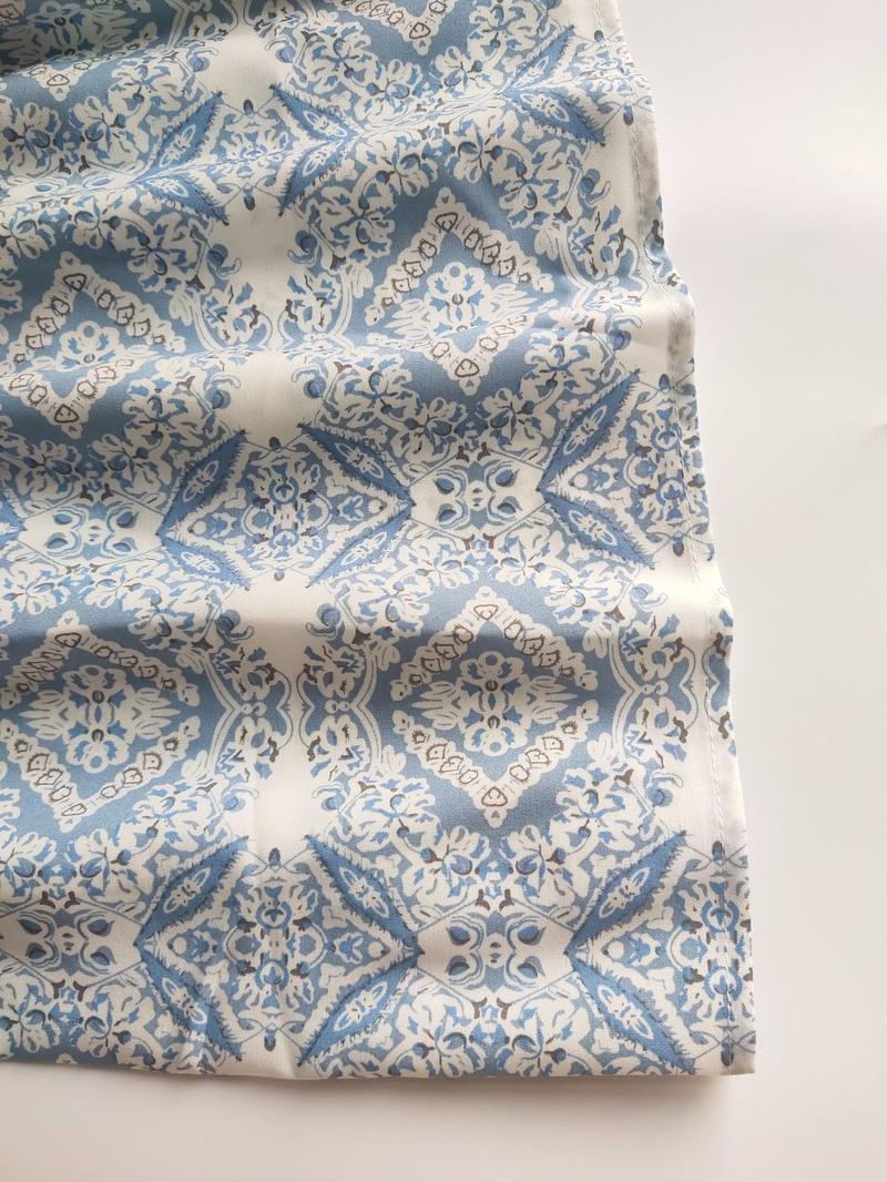Product Introduction of Women's All Over Print Tie Neck Ruffle Hem A Line Dress, Fashion Casual Bishop Sleeve Long Dress, Ladies Dress for Holiday Vacation Daily Wear Frenchy Style, Dresses for Women 8