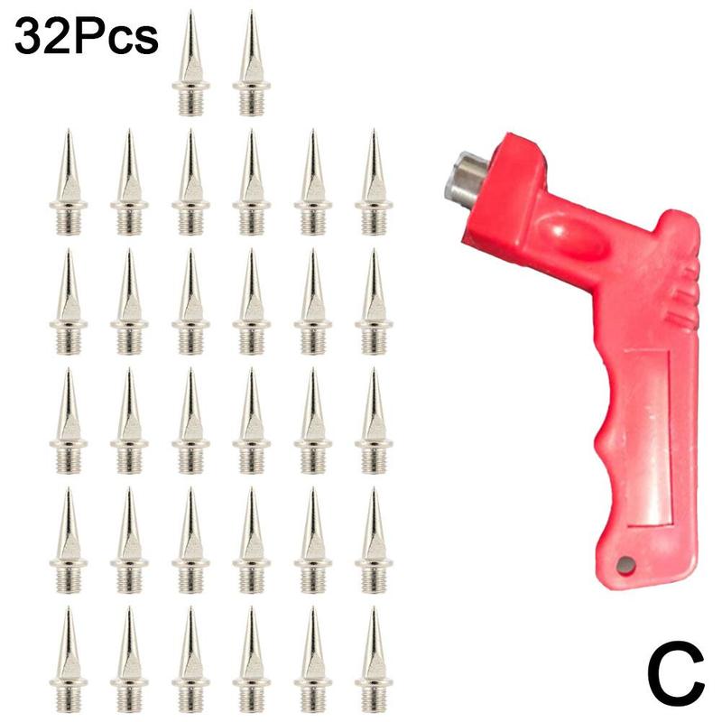 Product Introduction of 32pcs/Set Footful Metal Replacement Running Spikes For Shoes 7mm-13mm 38