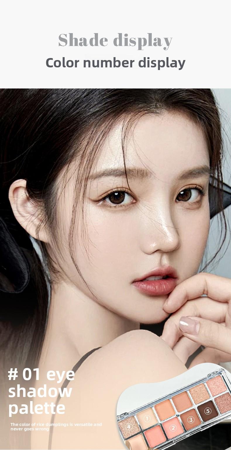 12 Shades Pro Touch Eyeshadow Palette  Waterproof Lasting