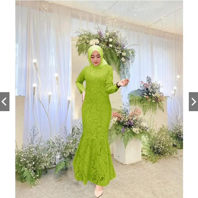 Share: ANGEL BRUKAT MAXI DRESS DUYUNG rD / BUSANA KONDANGAN FASHION ANGEL BRUKAT DUYUNG 4